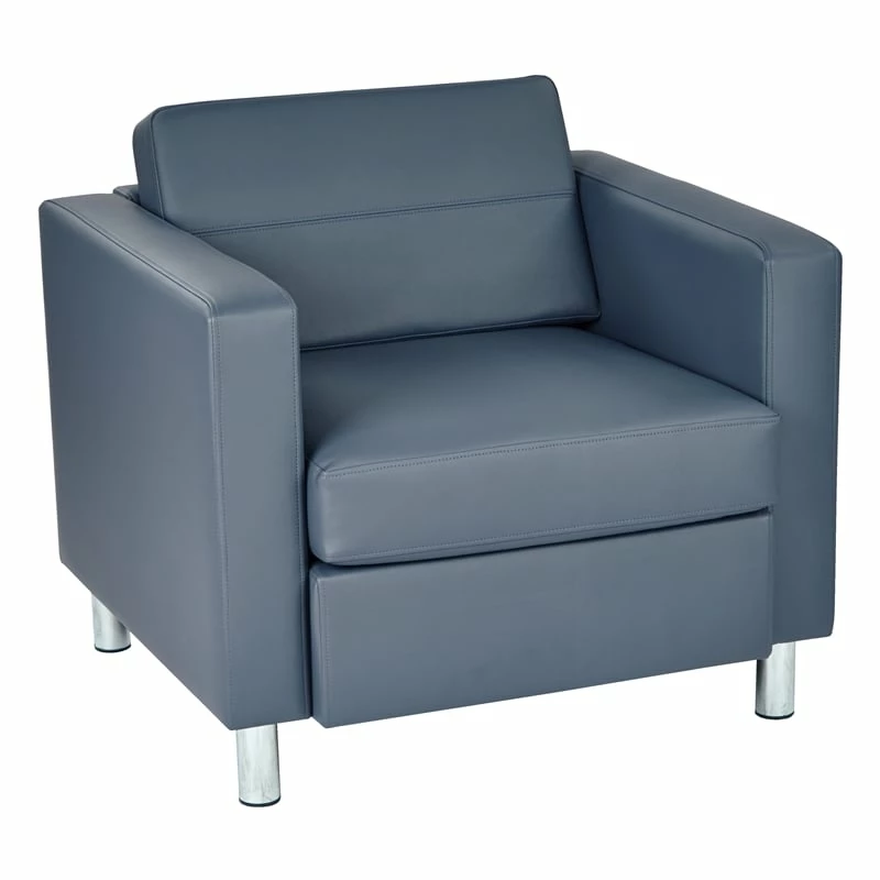 Best Pirce โค๏ธ Office Star Pacific Armchair In Dillon Blue Vinyl Fabric ๐ 1 Best Pirce โค๏ธ Office Star Pacific Armchair In Dillon Blue Vinyl Fabric ๐