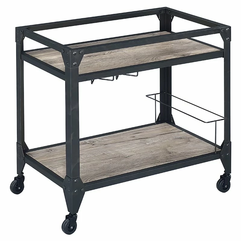 Outlet π Benjara 16" 2-tier Contemporary Metal Serving Cart With Wood Shelves In Black βοΈ 1 Outlet π Benjara 16" 2-tier Contemporary Metal Serving Cart With Wood Shelves In Black βοΈ