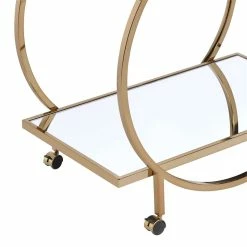 Best reviews of ✨ Benjara 19" Metal Serving Cart With Tubular Angled Handles In Gold And Clear 🤩 8 Best reviews of ✨ Benjara 19" Metal Serving Cart With Tubular Angled Handles In Gold And Clear 🤩 -Guest Chairs Sales 2207425 2 L