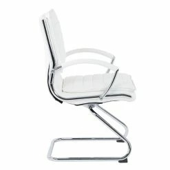 Outlet ๐ฅ Office Star Guest Faux Leather Chair In White With Chrome Base โญ 8 Outlet ๐ฅ Office Star Guest Faux Leather Chair In White With Chrome Base โญ -Guest Chairs Sales 2209432 3 L