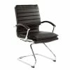 Cheapest ⭐ Office Star Guest Faux Leather Chair In Black With Chrome Base 🔥