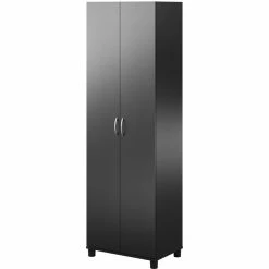 Best Sale π― Ameriwood Home SystemBuild Lonn 24" Utility Storage Cabinet In Black π