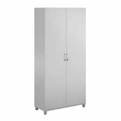 Best reviews of 🔔 Ameriwood Home SystemBuild Lonn 36" Utility Storage Cabinet In Dove Gray 🔥 -Guest Chairs Sales 2216359 7 L