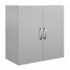 New 👏 Ameriwood Home SystemBuild Lonn 24" Wall Cabinet In Dove Gray 🎁