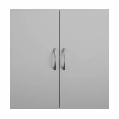 New 👏 Ameriwood Home SystemBuild Lonn 24" Wall Cabinet In Dove Gray 🎁 -Guest Chairs Sales 2216368 7 L