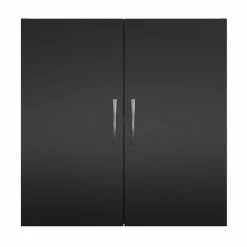Flash Sale 😀 Ameriwood Home SystemBuild Lonn 24" Wall Cabinet In Black 💯 -Guest Chairs Sales 2216369 6 L