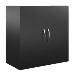Flash Sale 😀 Ameriwood Home SystemBuild Lonn 24" Wall Cabinet In Black 💯 -Guest Chairs Sales 2216369 7 L