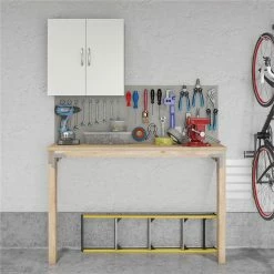 Buy 😉 Ameriwood Home SystemBuild Lonn 24" Wall Cabinet In White 🎁 -Guest Chairs Sales 2216370 3 L