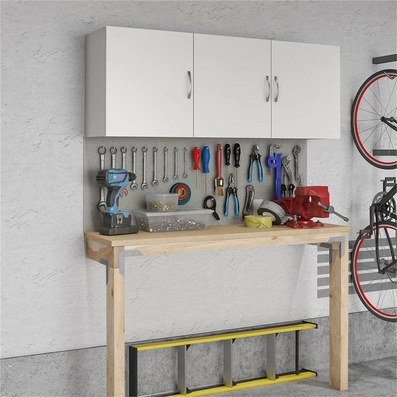 Budget โ Ameriwood Home SystemBuild Lonn 54" Wall Cabinet In White ๐ 8 Budget โ Ameriwood Home SystemBuild Lonn 54" Wall Cabinet In White ๐ - Image 8