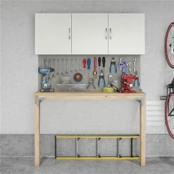 Budget โ Ameriwood Home SystemBuild Lonn 54" Wall Cabinet In White ๐ 18 Budget โ Ameriwood Home SystemBuild Lonn 54" Wall Cabinet In White ๐ -Guest Chairs Sales 2216373 8 L