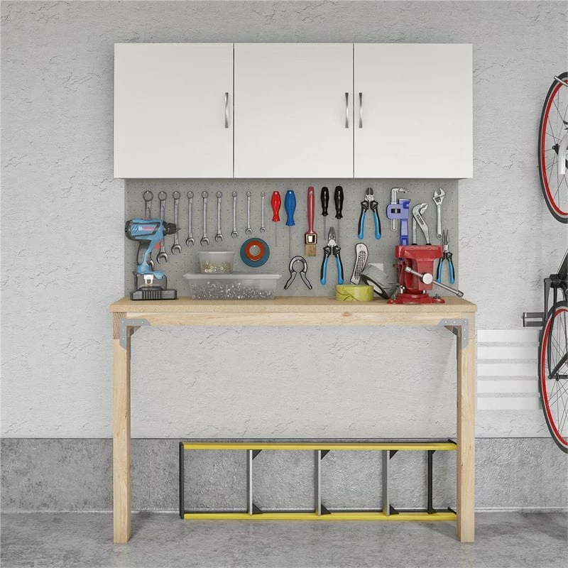 Budget โ Ameriwood Home SystemBuild Lonn 54" Wall Cabinet In White ๐ 9 Budget โ Ameriwood Home SystemBuild Lonn 54" Wall Cabinet In White ๐ - Image 9