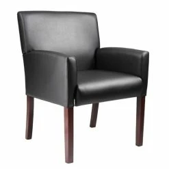 Budget 😀 Scranton & Co Contemporary Reception Arm Chair In Black 🛒