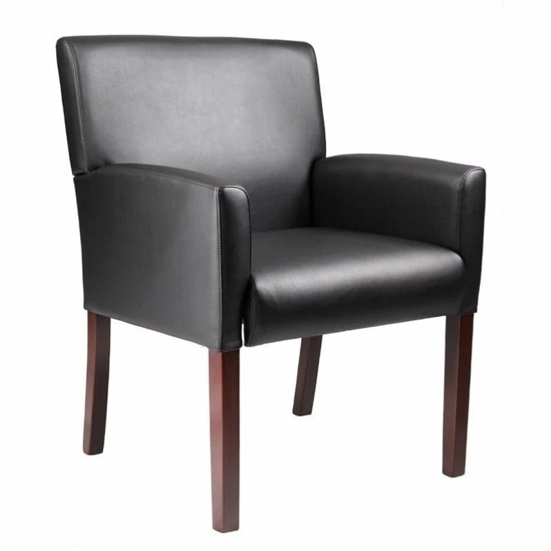 Budget ๐ Scranton & Co Contemporary Reception Arm Chair In Black ๐ 1 Budget ๐ Scranton & Co Contemporary Reception Arm Chair In Black ๐