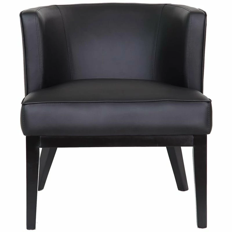 Best reviews of π Scranton & Co Faux Leather Reception Chair In Black And Driftwood π 2 Best reviews of π Scranton & Co Faux Leather Reception Chair In Black And Driftwood π - Image 2