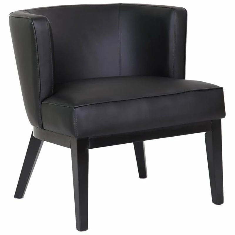 Best reviews of π Scranton & Co Faux Leather Reception Chair In Black And Driftwood π 1 Best reviews of π Scranton & Co Faux Leather Reception Chair In Black And Driftwood π