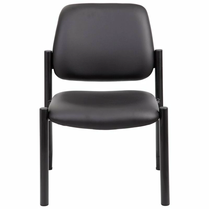 Deals ๐ Scranton & Co Faux Leather Guest Chair In Black ๐ 2 Deals ๐ Scranton & Co Faux Leather Guest Chair In Black ๐ - Image 2