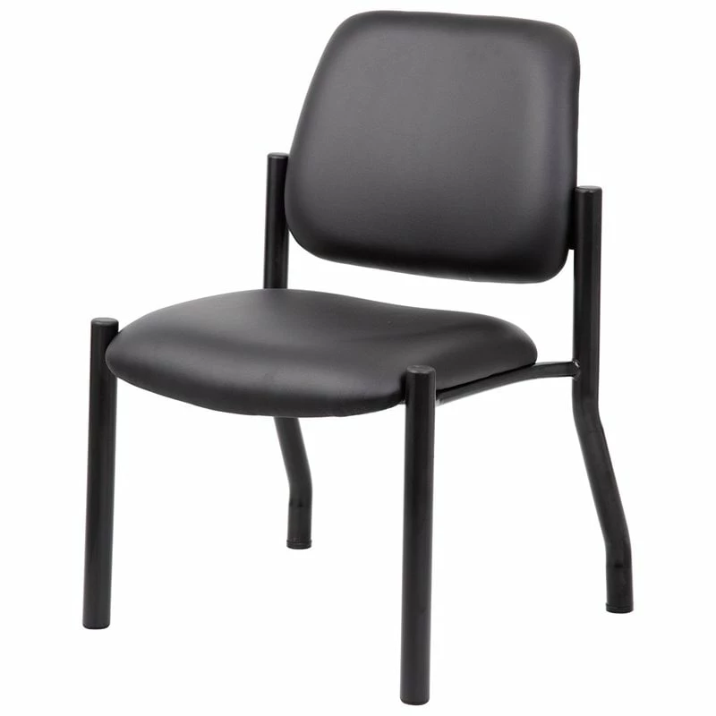 Deals ๐ Scranton & Co Faux Leather Guest Chair In Black ๐ 3 Deals ๐ Scranton & Co Faux Leather Guest Chair In Black ๐ - Image 3