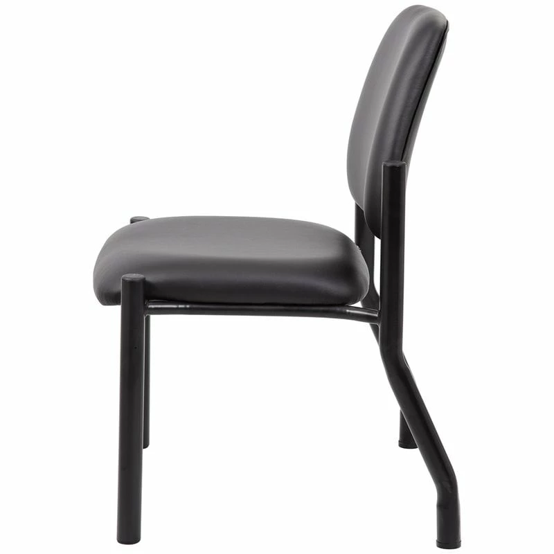 Deals ๐ Scranton & Co Faux Leather Guest Chair In Black ๐ 6 Deals ๐ Scranton & Co Faux Leather Guest Chair In Black ๐ - Image 6