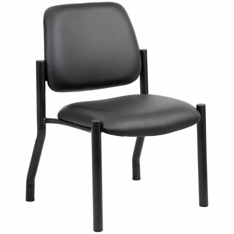 Deals ๐ Scranton & Co Faux Leather Guest Chair In Black ๐ 1 Deals ๐ Scranton & Co Faux Leather Guest Chair In Black ๐
