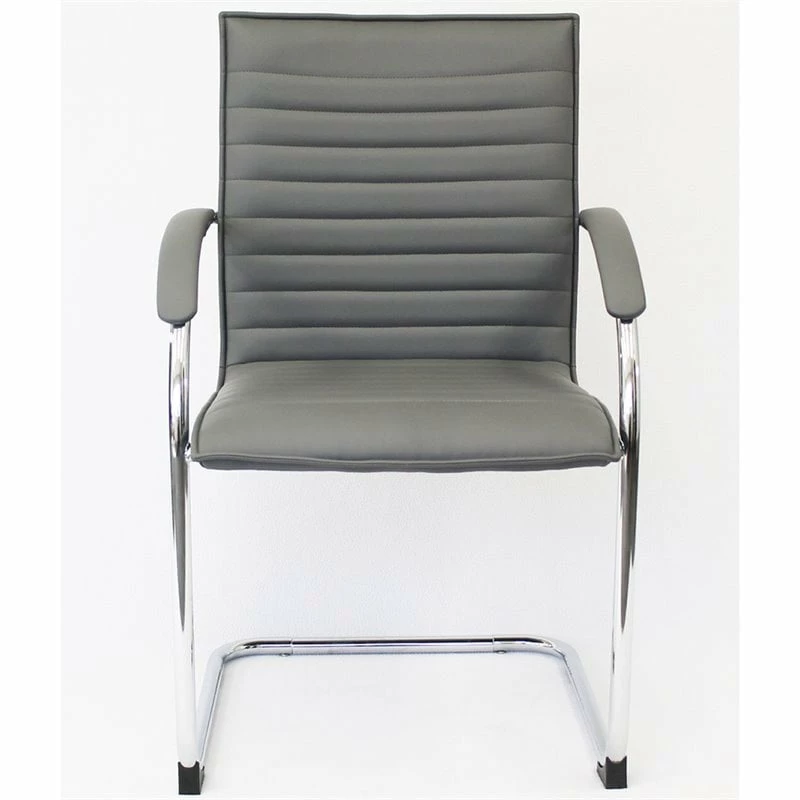 Cheap ๐ Scranton & Co Faux Leather Office Chair In Gray (Set Of 2) โ๏ธ 3 Cheap ๐ Scranton & Co Faux Leather Office Chair In Gray (Set Of 2) โ๏ธ - Image 3