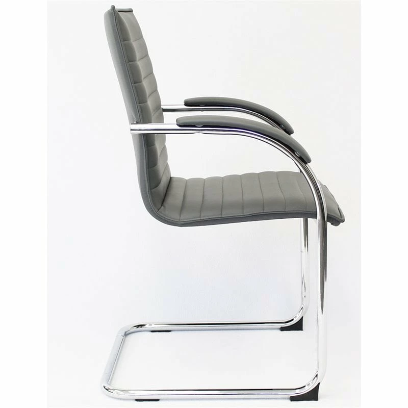 Cheap ๐ Scranton & Co Faux Leather Office Chair In Gray (Set Of 2) โ๏ธ 4 Cheap ๐ Scranton & Co Faux Leather Office Chair In Gray (Set Of 2) โ๏ธ - Image 4