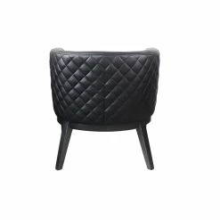 Buy 🤩 Scranton & Co Quilted Accent Chair In Black 🎁 -Guest Chairs Sales 2226332 2 L