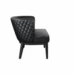 Buy 🤩 Scranton & Co Quilted Accent Chair In Black 🎁 -Guest Chairs Sales 2226332 3 L