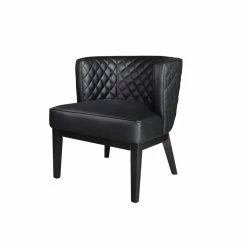 Buy 🤩 Scranton & Co Quilted Accent Chair In Black 🎁