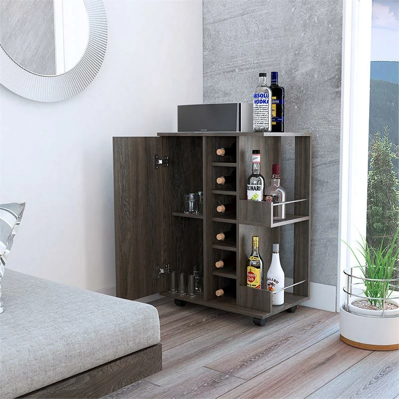 Top 10 β Pemberly Row Bar Cart Cabinet With 6-Cubbies And 2-Shelves In Espresso π 6 Top 10 β Pemberly Row Bar Cart Cabinet With 6-Cubbies And 2-Shelves In Espresso π - Image 6