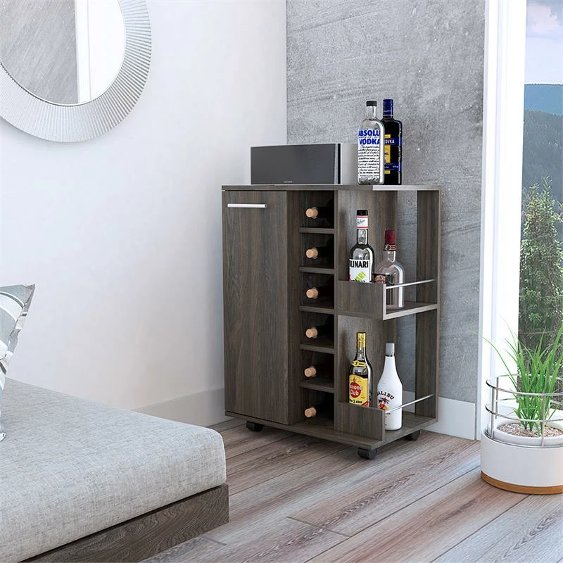 Top 10 β Pemberly Row Bar Cart Cabinet With 6-Cubbies And 2-Shelves In Espresso π 2 Top 10 β Pemberly Row Bar Cart Cabinet With 6-Cubbies And 2-Shelves In Espresso π - Image 2