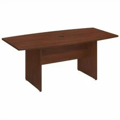 Guest Chairs Sales 9 Best deal โค๏ธ Scranton & Co Furniture 72W X 36D Boat Shaped Wood Conference Table In Cherry โ