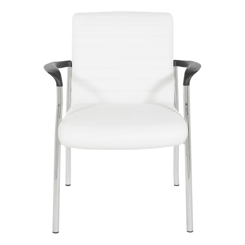Hot Sale ๐ฏ Office Star Guest Chair In White Faux Leather With Chrome Frame โ๏ธ 2 Hot Sale ๐ฏ Office Star Guest Chair In White Faux Leather With Chrome Frame โ๏ธ - Image 2