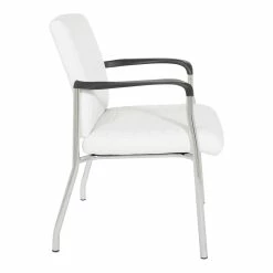 Hot Sale ๐ฏ Office Star Guest Chair In White Faux Leather With Chrome Frame โ๏ธ 7 Hot Sale ๐ฏ Office Star Guest Chair In White Faux Leather With Chrome Frame โ๏ธ -Guest Chairs Sales 2228009 2 L