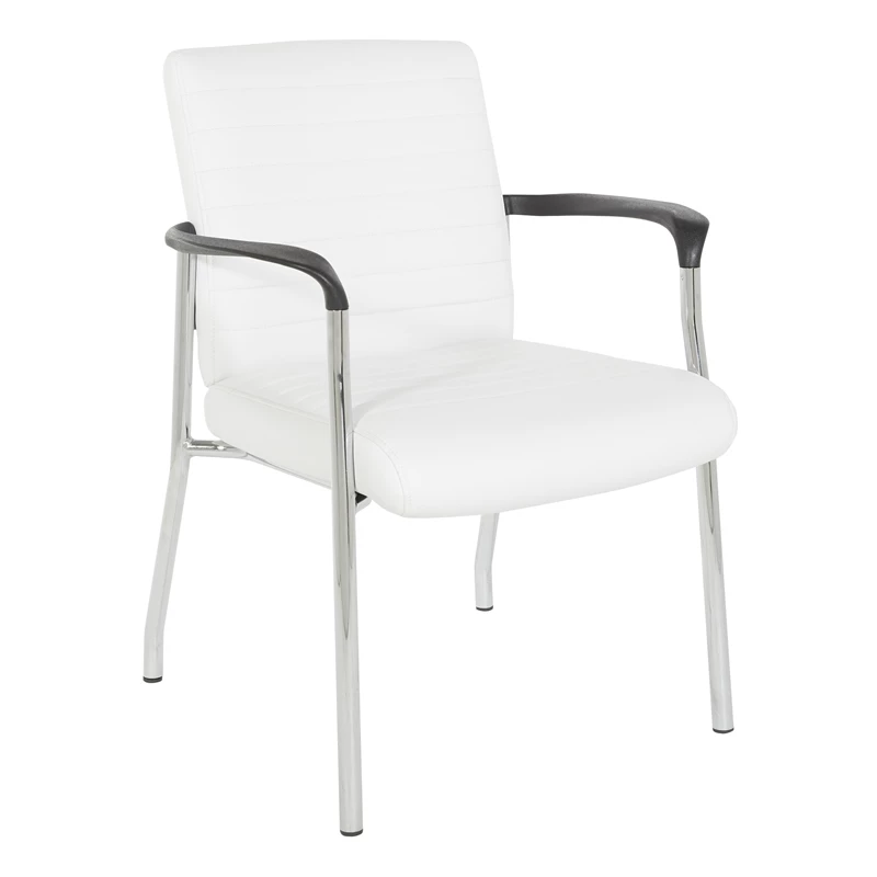 Hot Sale ๐ฏ Office Star Guest Chair In White Faux Leather With Chrome Frame โ๏ธ 1 Hot Sale ๐ฏ Office Star Guest Chair In White Faux Leather With Chrome Frame โ๏ธ