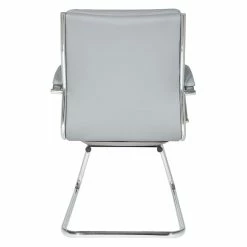 Deals 💯 Office Star Mid-Back Visitor's Chair In Charcoal Gray Faux Leather In Chrome Finish Base 😉 -Guest Chairs Sales 2228771 2 L