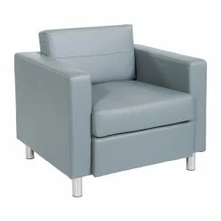 Cheap ๐ OSP Home Furnishings Pacific Armchair In Charcoal Gray Faux Leather ๐คฉ