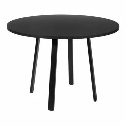 Buy 🥰 OSP Home Furnishings Prado 42" Engineered Wood Round Conference Table With Black Laminate Top 🎉