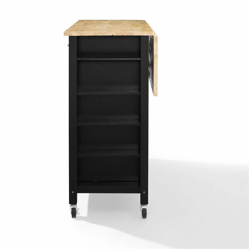 Deals β Crosley Furniture Savannah Wood Top Drop Leaf Kitchen Island/Cart In Black π 3 Deals β Crosley Furniture Savannah Wood Top Drop Leaf Kitchen Island/Cart In Black π - Image 3