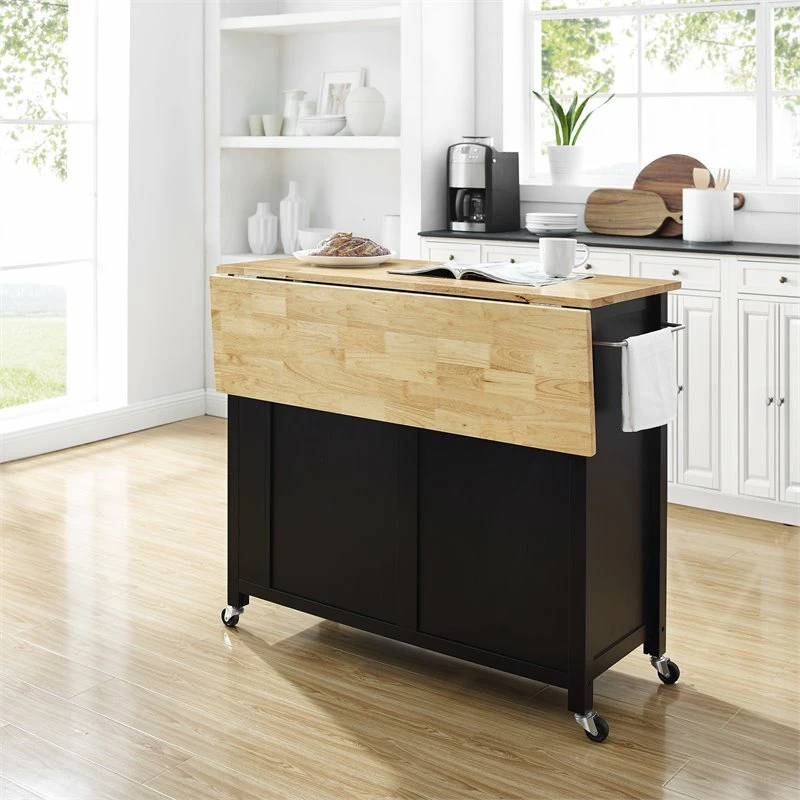 Deals β Crosley Furniture Savannah Wood Top Drop Leaf Kitchen Island/Cart In Black π 12 Deals β Crosley Furniture Savannah Wood Top Drop Leaf Kitchen Island/Cart In Black π - Image 12
