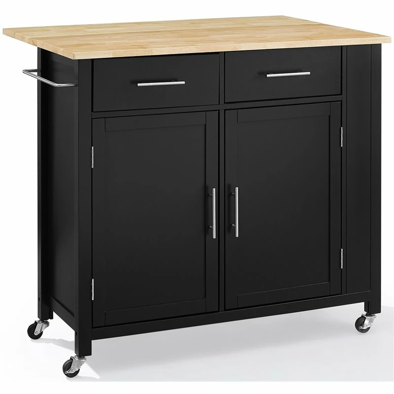 Deals β Crosley Furniture Savannah Wood Top Drop Leaf Kitchen Island/Cart In Black π 1 Deals β Crosley Furniture Savannah Wood Top Drop Leaf Kitchen Island/Cart In Black π
