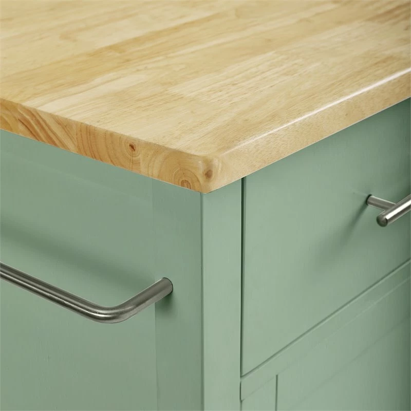 Budget π₯ Crosley Furniture Savannah Wood Top Drop Leaf Kitchen Island/Cart In Mint Green β€οΈ 10 Budget π₯ Crosley Furniture Savannah Wood Top Drop Leaf Kitchen Island/Cart In Mint Green β€οΈ - Image 10