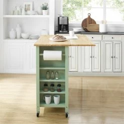 Budget π₯ Crosley Furniture Savannah Wood Top Drop Leaf Kitchen Island/Cart In Mint Green β€οΈ 30 Budget π₯ Crosley Furniture Savannah Wood Top Drop Leaf Kitchen Island/Cart In Mint Green β€οΈ -Guest Chairs Sales 2248106 4 L