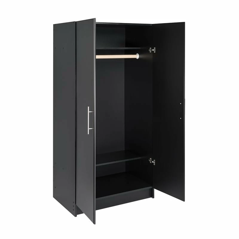Top 10 ๐ Pemberly Row 32" Contemporary Wardrobe Cabinet In Black โจ 2 Top 10 ๐ Pemberly Row 32" Contemporary Wardrobe Cabinet In Black โจ - Image 2