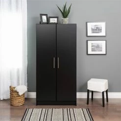 Top 10 ๐ Pemberly Row 32" Contemporary Wardrobe Cabinet In Black โจ 15 Top 10 ๐ Pemberly Row 32" Contemporary Wardrobe Cabinet In Black โจ -Guest Chairs Sales 2257355 5 L