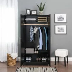 Top 10 ๐ Pemberly Row 32" Contemporary Wardrobe Cabinet In Black โจ 17 Top 10 ๐ Pemberly Row 32" Contemporary Wardrobe Cabinet In Black โจ -Guest Chairs Sales 2257355 7 L
