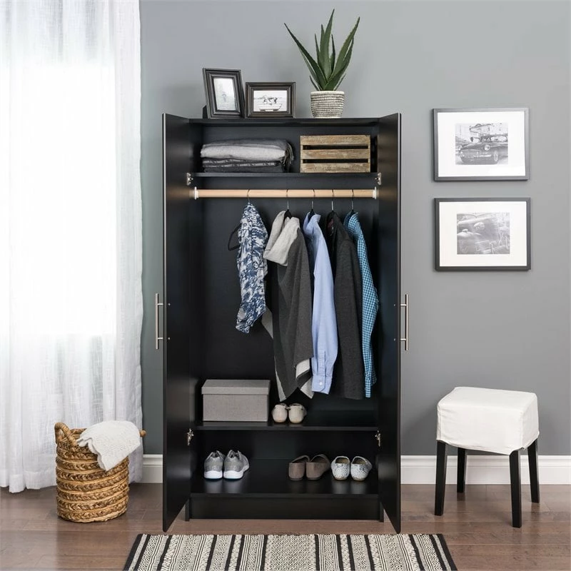 Top 10 ๐ Pemberly Row 32" Contemporary Wardrobe Cabinet In Black โจ 8 Top 10 ๐ Pemberly Row 32" Contemporary Wardrobe Cabinet In Black โจ - Image 8