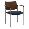 Discount 🔔 KFI Furniture KFI Evolve Guest Chair - Arms - Navy Fabric - Chocolate Back 🤩