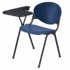 Discount ✔️ KFI Furniture KFI Polypropylene Stacking School Chair - Right Writing Tablet - Navy 🎉