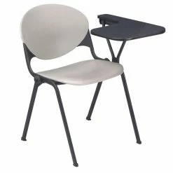 Cheap ✔️ KFI Furniture KFI Polypropylene Stacking School Chair - Left Writing Tablet - Grey ❤️