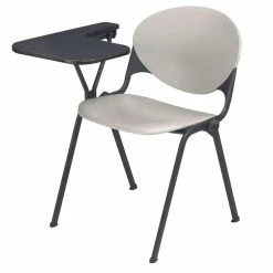 Best Sale 👍 KFI Furniture KFI Polypropylene Stacking School Chair - Right Writing Tablet - Grey 💯